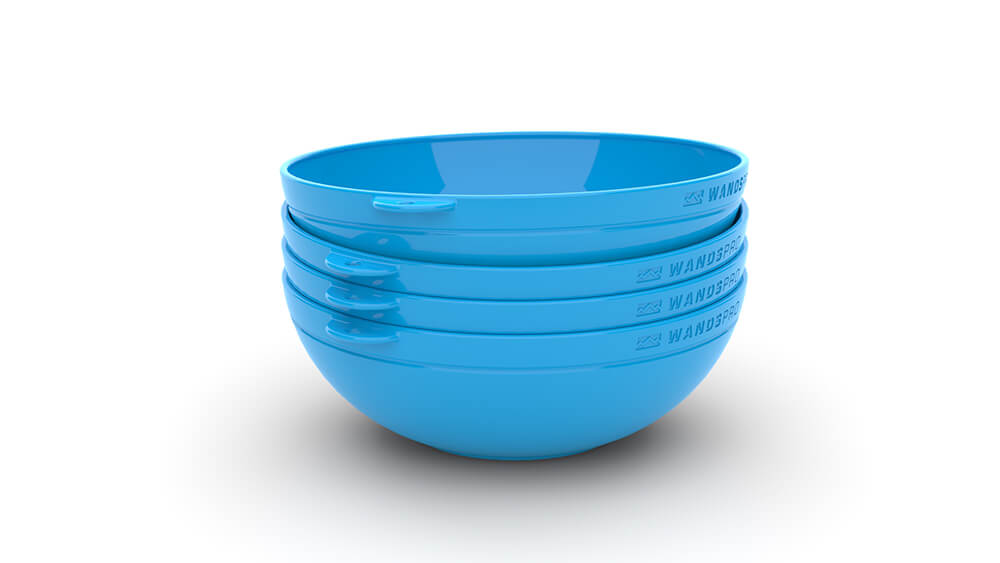 Clipcroc™ Bowl Set in Sky Blue by WandsPro