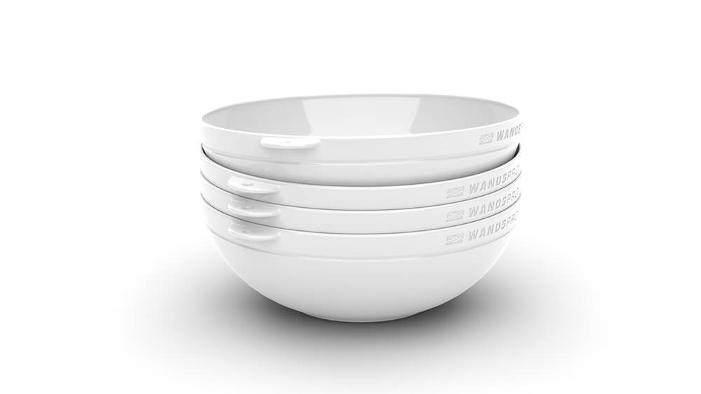 Clipcroc™ Bowl Set in Ice White by WandsPro